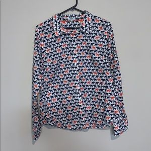 Crown & Ivy Elephant Print Top